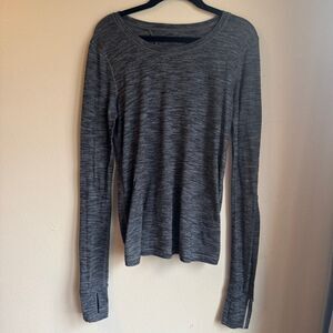 Lululemon Grey Long Sleeve with Tie Back- Women’s Size 4
